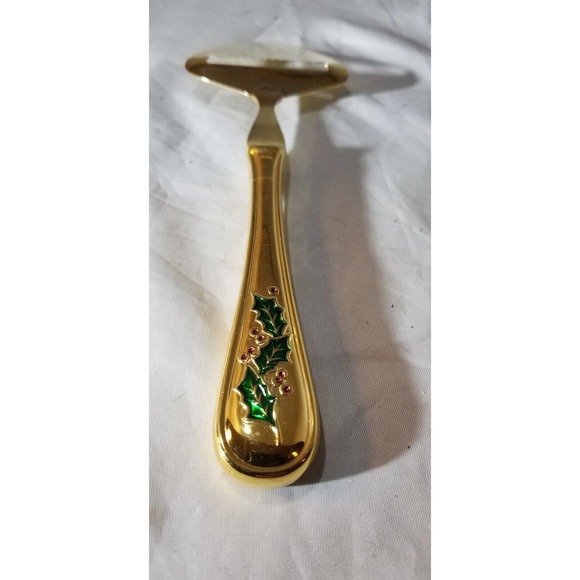 Vintage Hollyday Retroneu Cloisonne 24k Gold Electroplated Cheese Slicer NIB - Picture 6 of 8